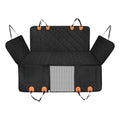 Linx Group dog car seat cover for back seat protection, featuring waterproof fabric and adjustable straps for travel safety and comfort.
