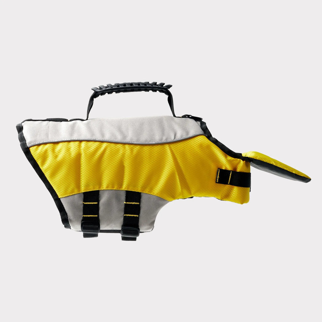 GF Pet Life Vest for dogs, lightweight blue pet apparel with adjustable straps and reflective accents for safety and comfort.