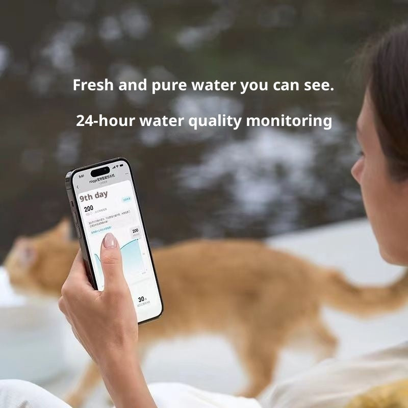Smart Wireless Pet Water Dispenser With 24-Hour Water Quality Monitoring For Cats And Dogs