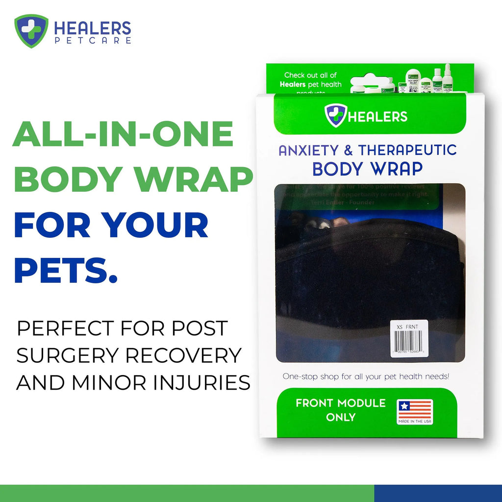 Healers Petcare therapeutic paw protection wrap for pets, designed to aid healing and reduce anxiety in a snug, comfortable fit.