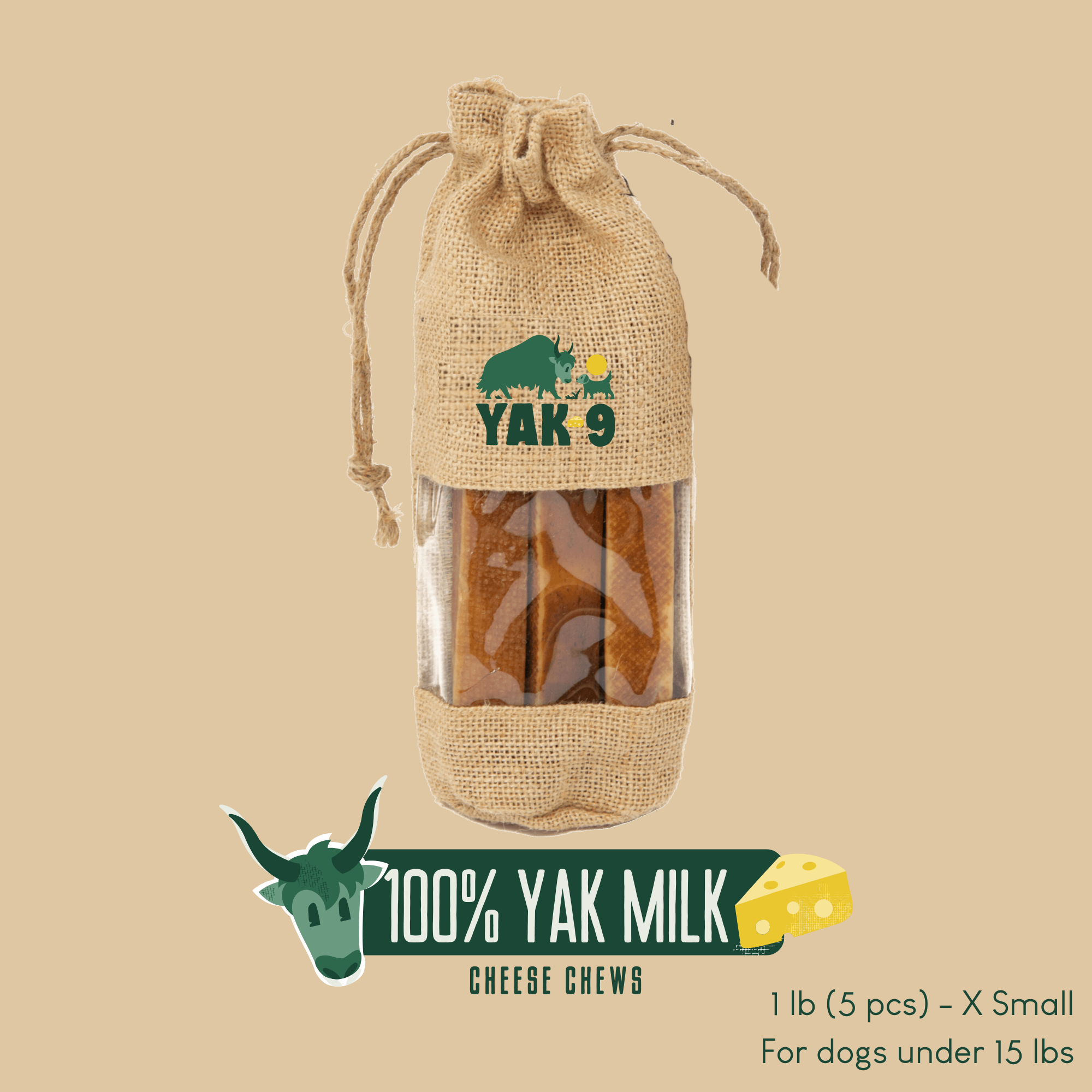100% Yak Milk Chews for Dogs