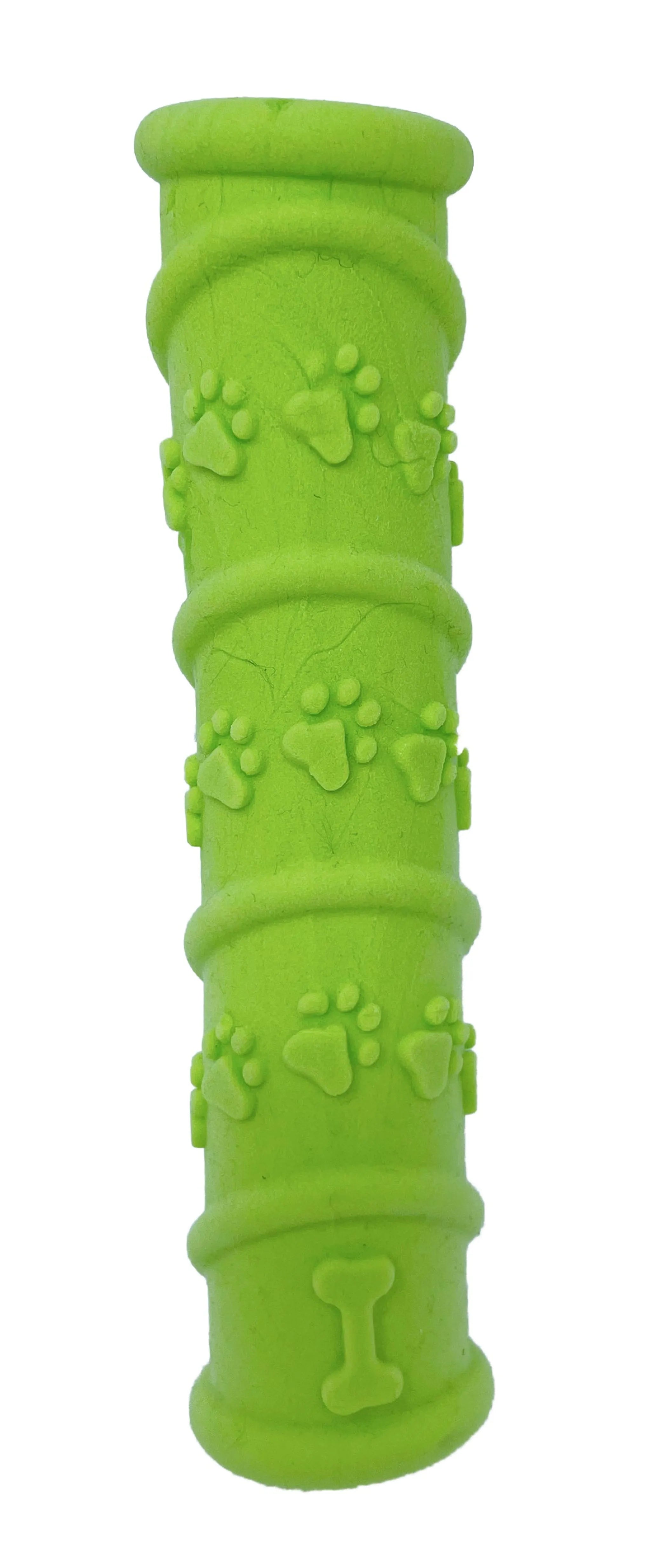 Spunky Pup Gnaw Guard foam dog toy with bright colors and soft, durable material for chewing and play.