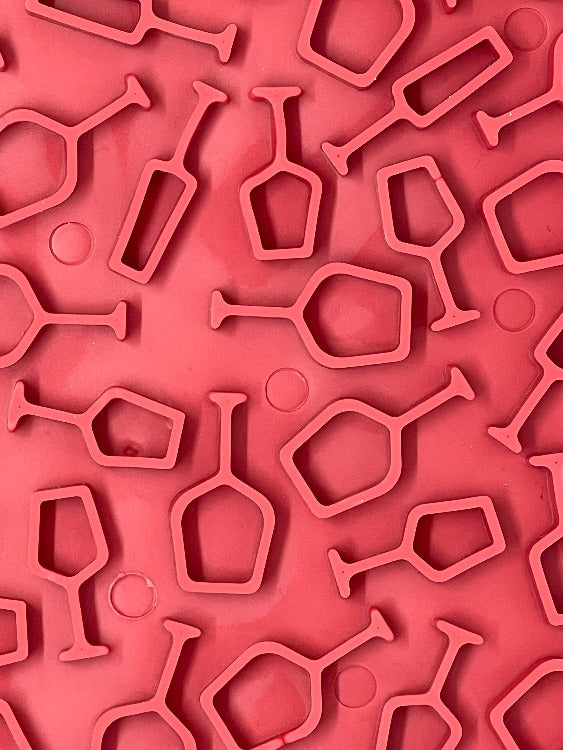 Vino Dog eMat - Enrichment Lick Mat For Dogs and Cats | Wine-Inspired Design| SodaPup