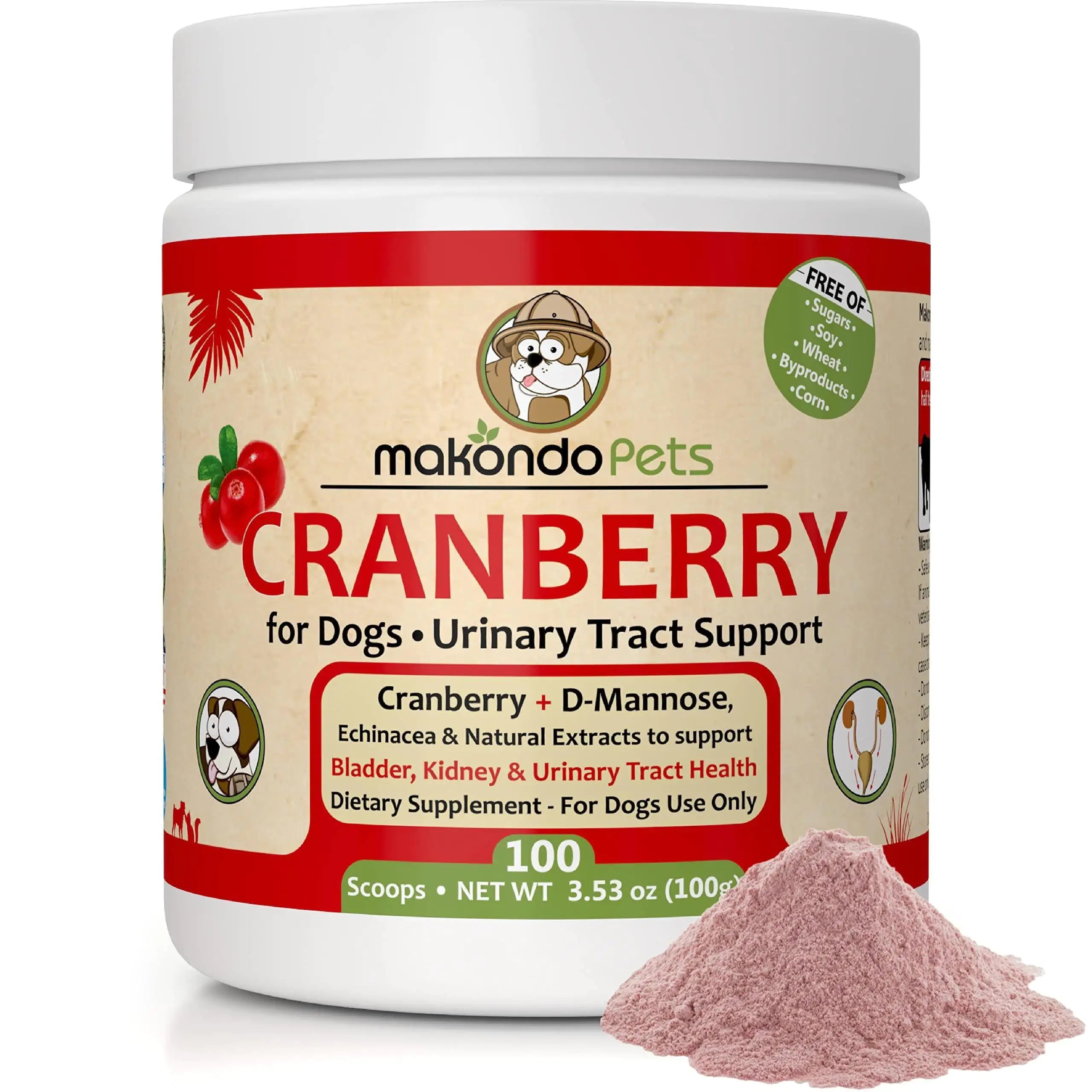 Dog Cranberry Supplement - Natural UTI Treatment & Kidney Support for Dogs