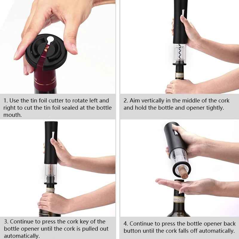 Automatic Wine Opener - Effortless Wine Bottle Opening Solution