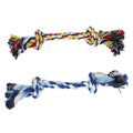 1 pcs 19cm Dog Toys Puppy Cotton Chew Knot Toy Pet Supplies Dog Cat Durable Braided Bone Rope Toy Tooth Cleaning Care