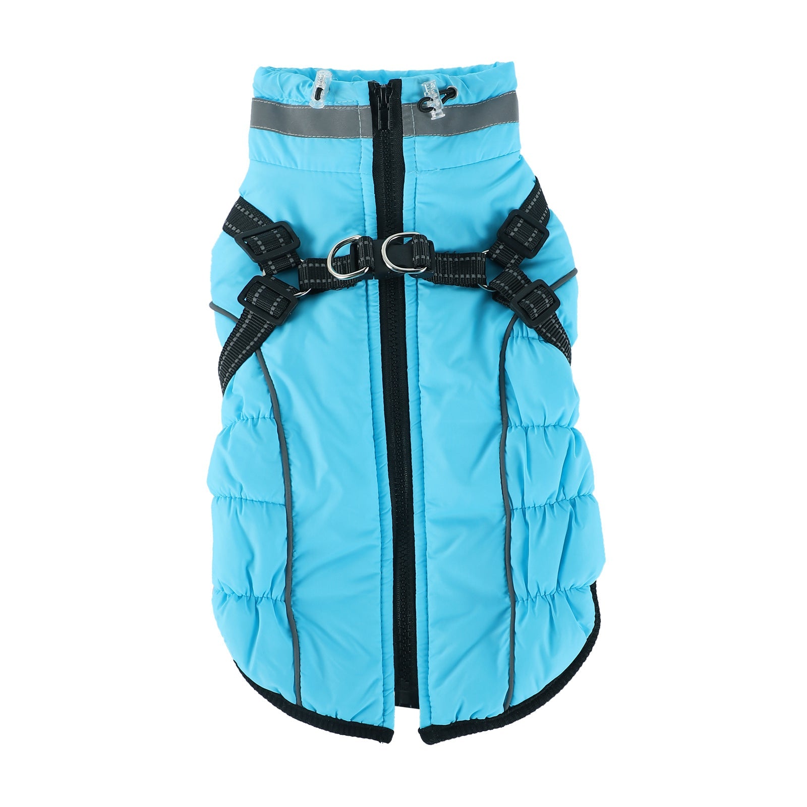 Warm Reflective Traction Coat Plus Fleece Waterproof Jacket