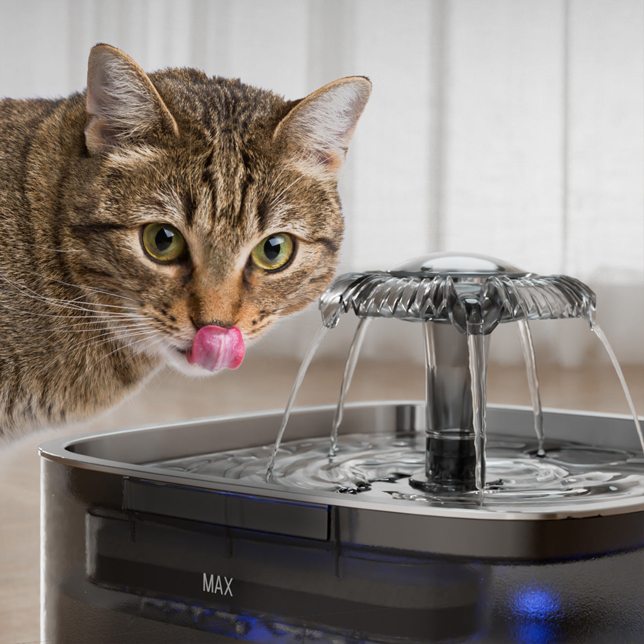Stainless Steel Cat Automatic Water Feeder