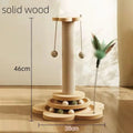 Durable sisal cat scratch board toy turntable from AliExpress, made of solid wood, designed for cats to scratch and play.