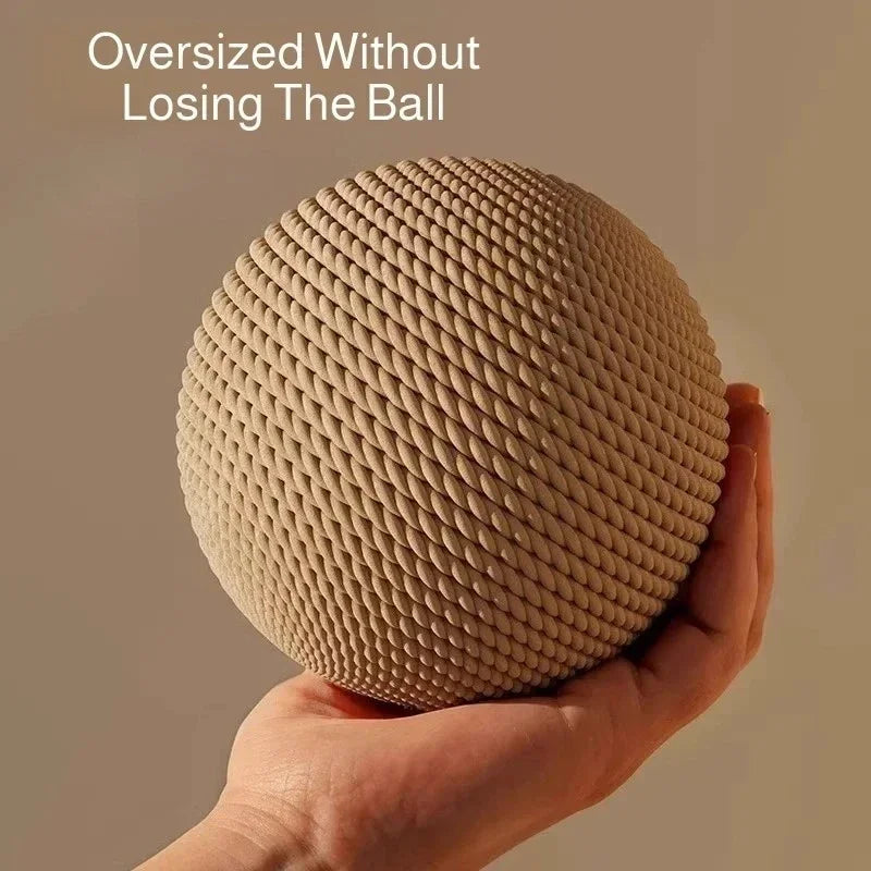 Brown 8-10cm sisal cat scratching ball toy for kittens, interactive with textured surface for teeth and play.