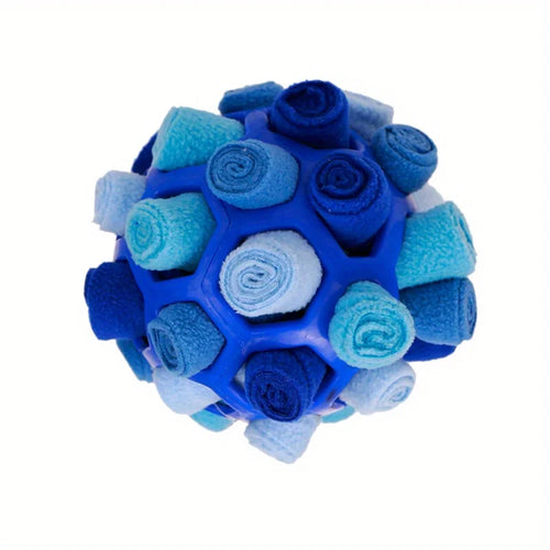 Red interactive dog toy puzzle ball by AliExpress for mental stimulation and treat hiding, made of durable rubber.