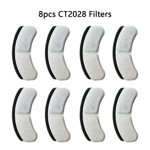 Six replacement filters for AliExpress cat water fountain, pet water dispenser, and filter cartridge for clean hydration.