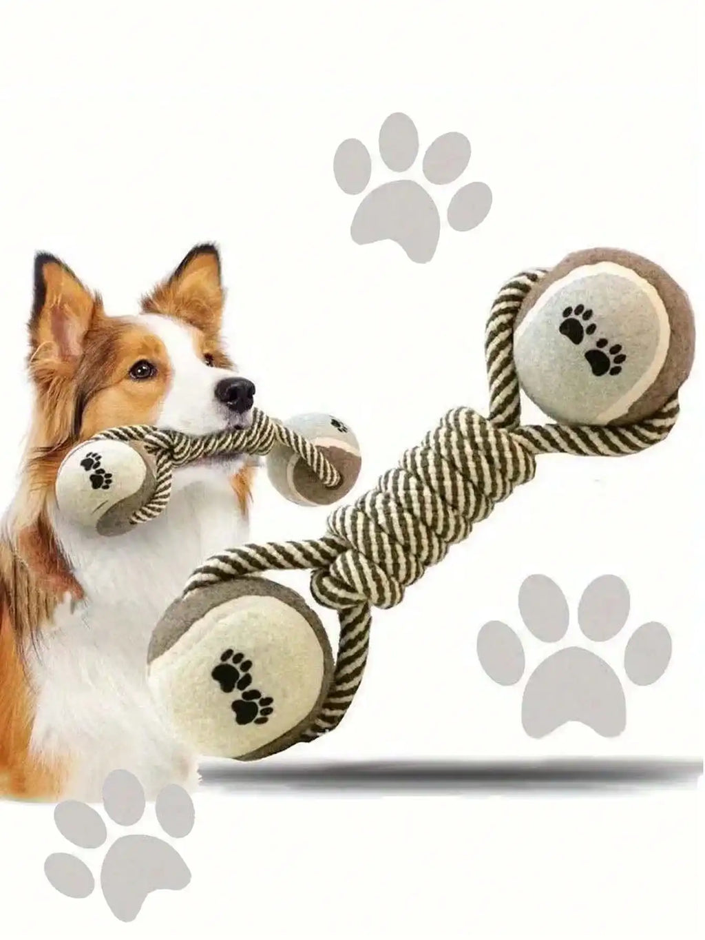 Durable indestructible dog chew toy for teeth cleaning, made of tough material, designed for long-lasting pet dental health.
