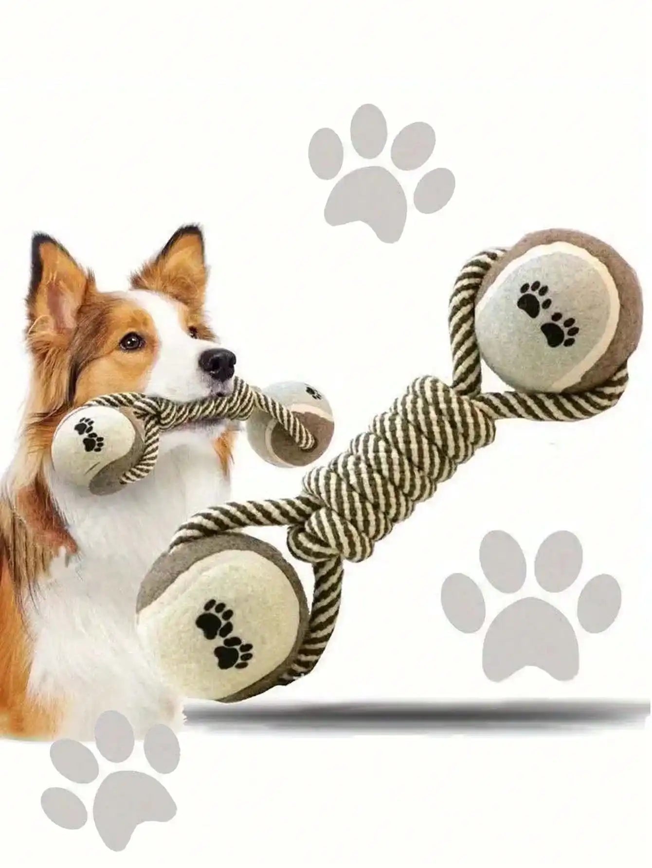 Durable indestructible dog chew toy for teeth cleaning, made of tough material, designed for long-lasting pet dental health.