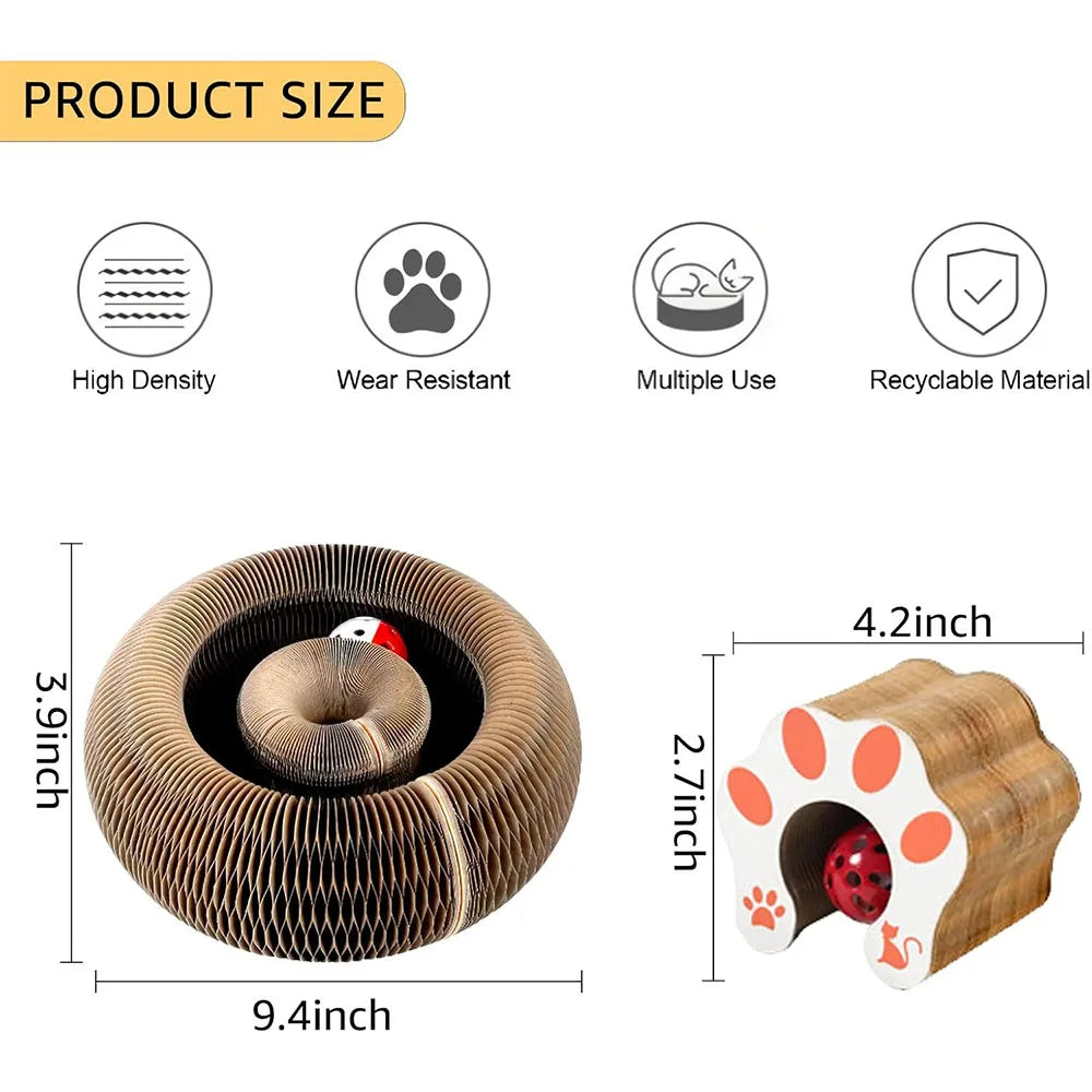 Two Magic Organ cat scratching boards by AliExpress, interactive and fun cat toys designed for scratching and play.