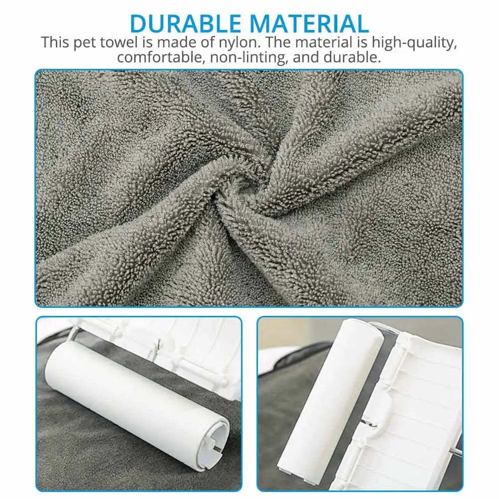 Super absorbent big puppy dog bathrobe towel from AliExpress, soft grooming towel for drying pets after baths.