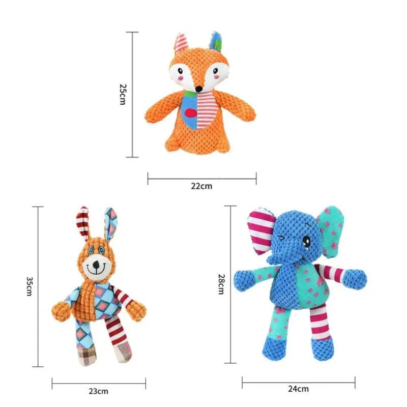 Cute elephant-shaped dog chew toy from AliExpress, featuring bite-resistant material and a squeaky, interactive design for puppies.