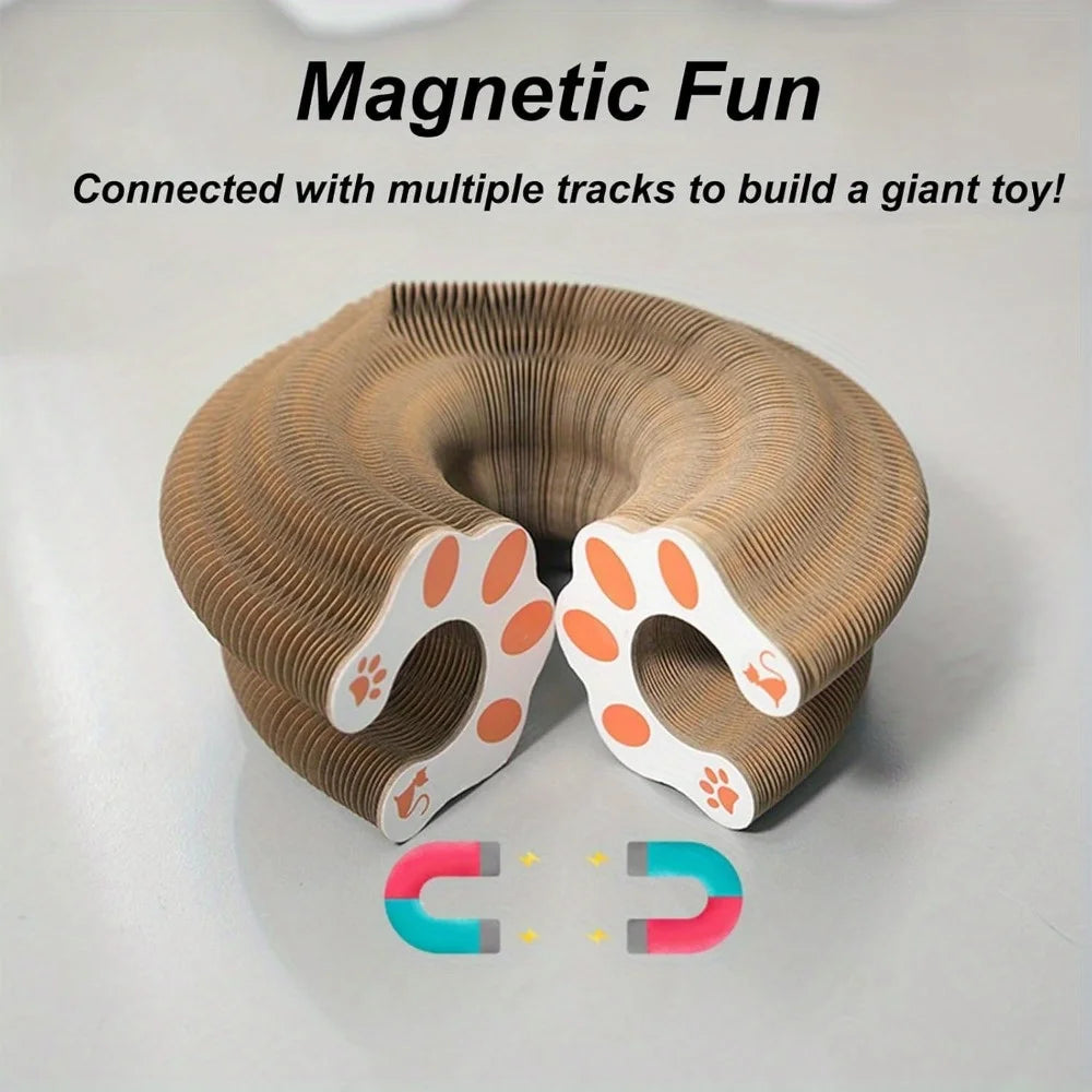 Interactive Magic Organ Cat Scratching Board from AliExpress with colorful, textured surface for cats to scratch and play.