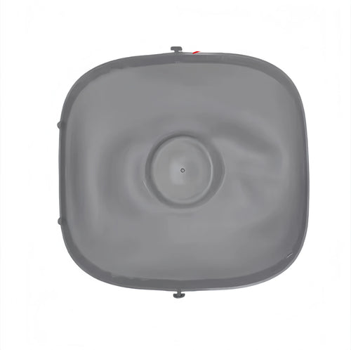 Gray silicone litter mat for self-cleaning cat litter box by Tonepie, designed to trap litter and keep the area tidy.