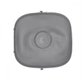 Gray silicone litter mat for self-cleaning cat litter box by Tonepie, designed to trap litter and keep the area tidy.