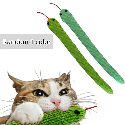 Interactive snake cat toy for kittens with crinkle sound, designed for playful teasing and engaging feline entertainment.