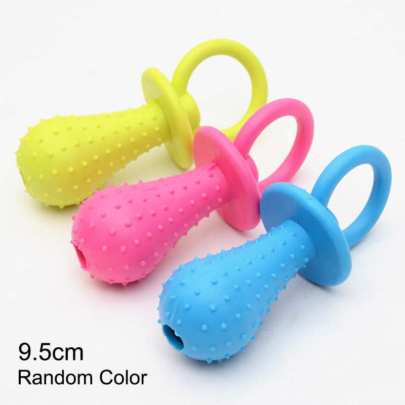 Red indestructible dog chew toy for small dogs, durable and suitable for aggressive chewers, by AliExpress.