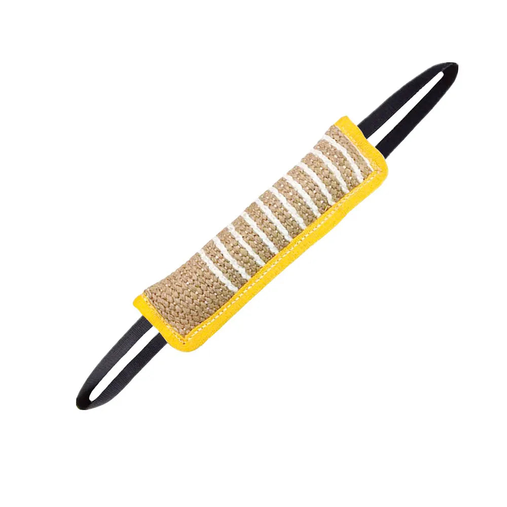 Green Jaoseko Dog Bite Rods toy for grinding teeth, designed for dog training and chewing, made by AliExpress.