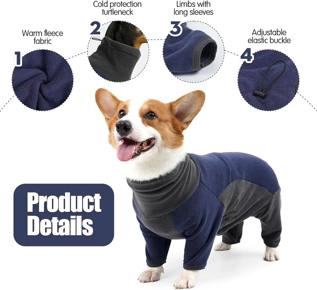 Pink and gray fleece dog winter coat from AliExpress, warm pet sweater with a cozy, stylish design for cold weather.