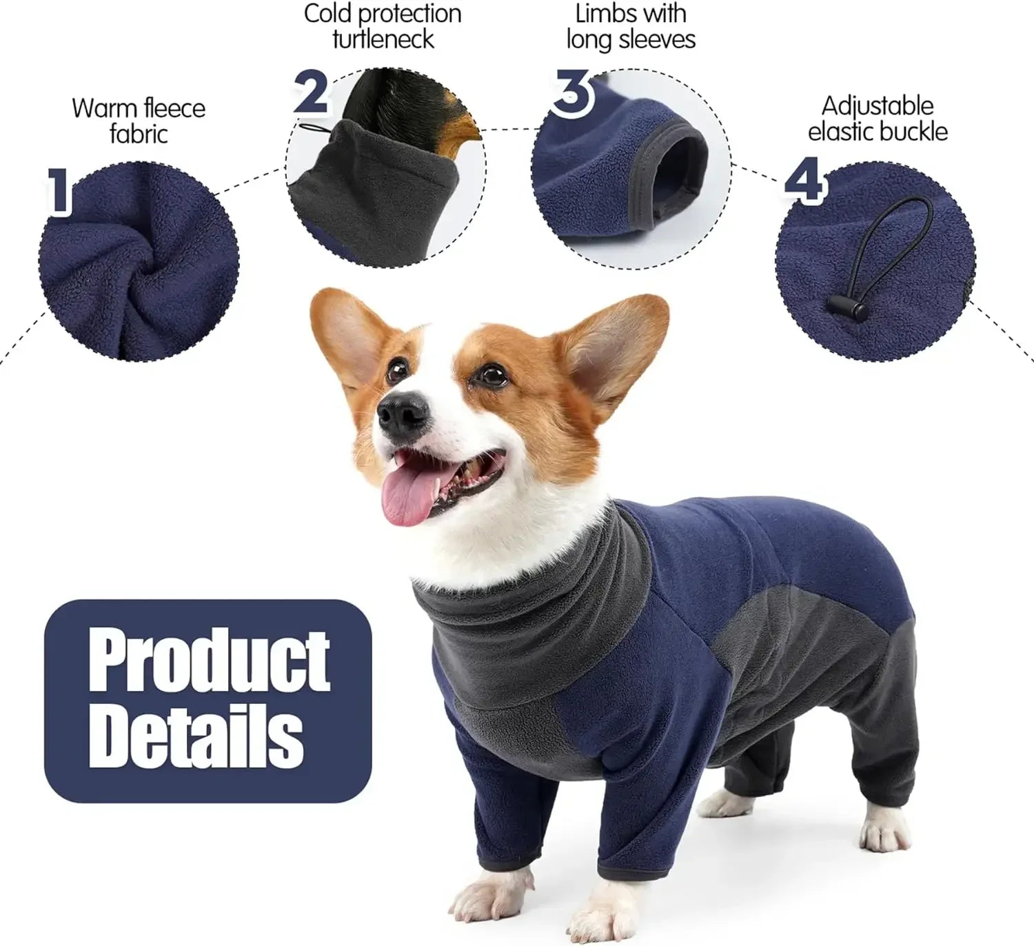 Pink and gray fleece dog winter coat from AliExpress, warm pet sweater with a cozy, stylish design for cold weather.