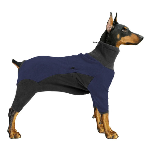 Pink and gray fleece dog winter coat from AliExpress, warm pet sweater with fashionable design for cold weather.