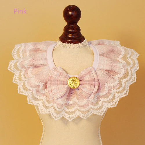 Green lace bow pet collar for cats and dogs, soft and delicate girly style, cute pet apparel by AliExpress.
