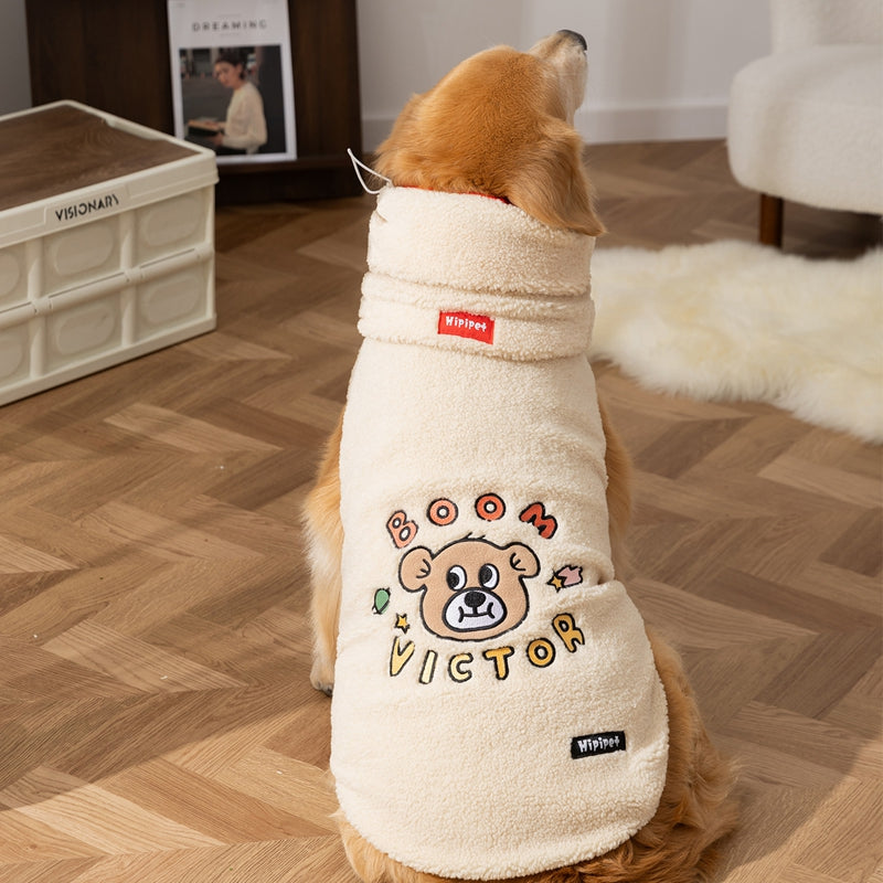 For Autumn And Winter, It's A Set Of Warm Pet Dog Clothing For Large And Medium-sized Dogs, Such As Golden Retrievers And Large Dogs
