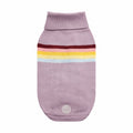 Lavender retro sweater for pets by Beige Antigone, showcasing cozy beige pet apparel with retro style and comfortable fit.