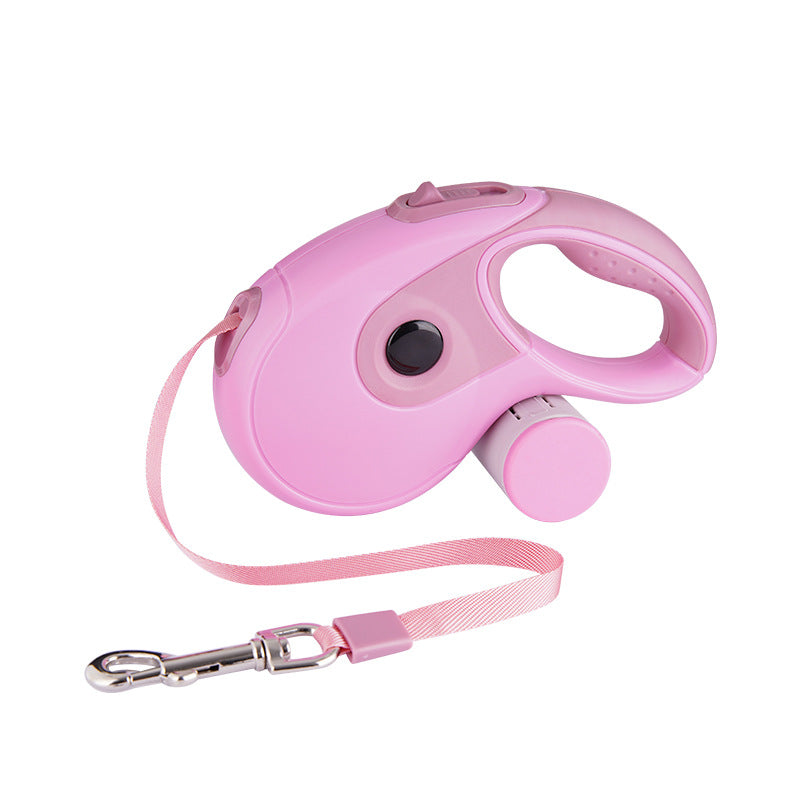 Blue Brandywines Time automatic retractable leash for household pets, 5 meters long, with a standard design.