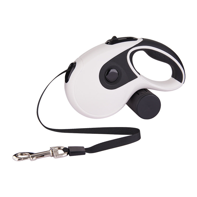 Blue Brandywines Time automatic retractable leash for household pets, 5 meters long, with a standard design for easy control.