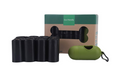 Black biodegradable eco-friendly pet waste bags from Brandywines Time, 20-roll pack, designed for environmentally conscious pet owners.