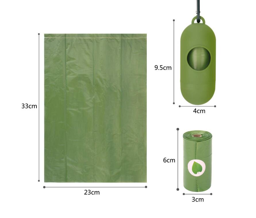 Black biodegradable eco-friendly pet waste bags from Brandywines Time, 20-roll pack for convenient pet cleanup.