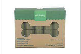 Biodegradable Eco-Friendly Pet Waste Bags from Brandywines Time, black, 20-roll pack, suitable for pet cleanup and waste disposal.