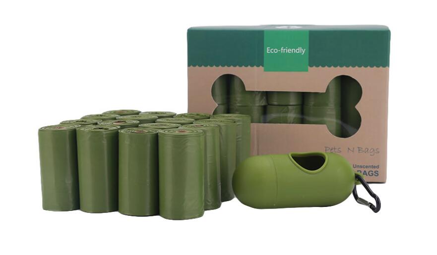 Biodegradable eco-friendly pet waste bags by Brandywines Time in black, 20-roll pack for convenient pet waste disposal.