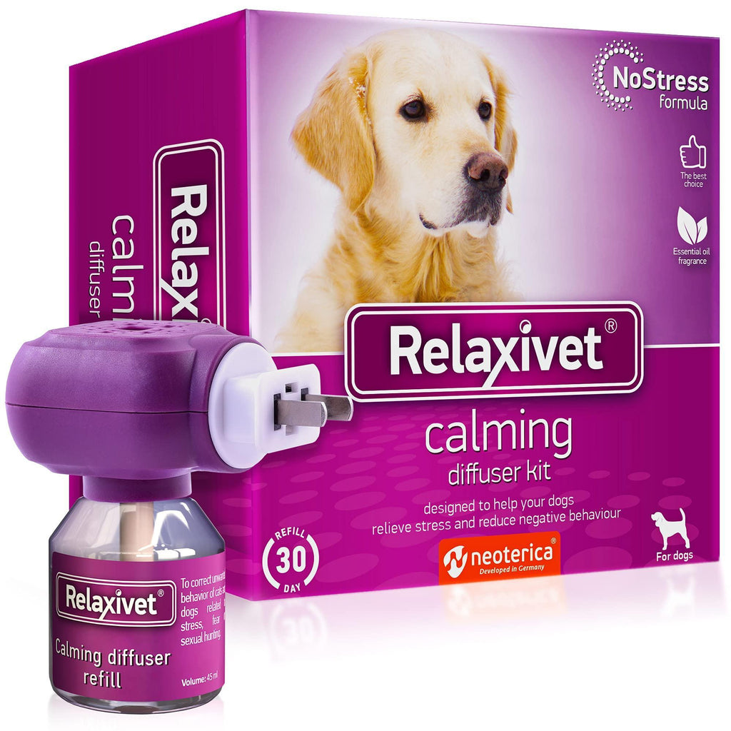 Brandywines Time calming diffuser kit for dogs and puppies, designed to help reduce separation anxiety and promote relaxation.