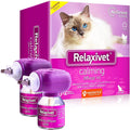 Brandywines Time cat calming diffuser with pet anti-anxiety feline pheromones, plug-in design, 2-pack for stress relief in cats.