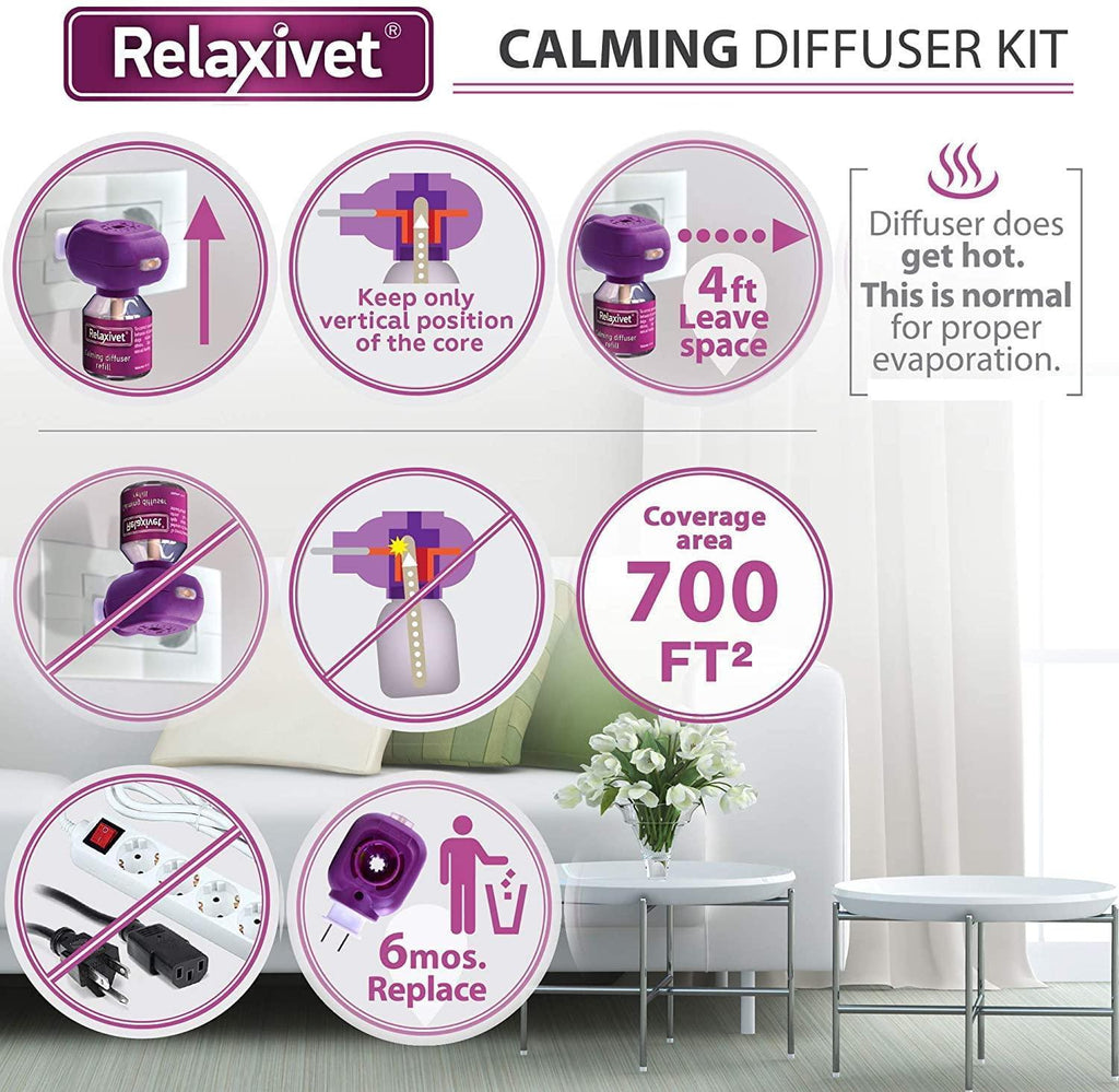 Brandywines Time cat calming diffuser plug-in for anti-anxiety relief with feline calming pheromones, 2-pack for pet supplies.