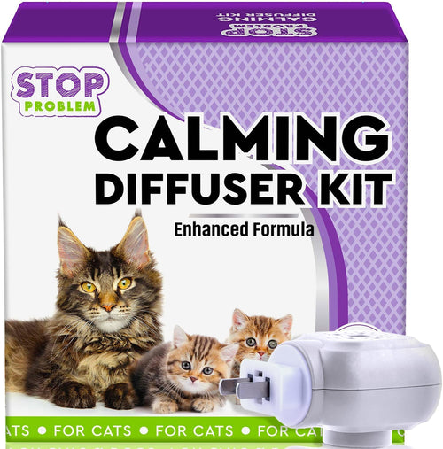 Brandywines Time cat calming diffuser emitting feline pheromones for stress relief and anxiety reduction in pets.