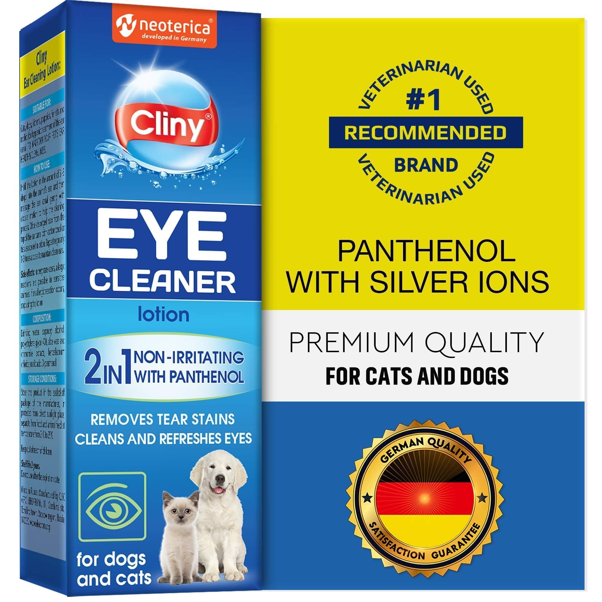 Brandywines Time cat and dog eye wash drops with applicator, tear stain remover and eye infection treatment for pets.