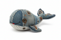 Brandywines Time Denim Squeaky Dog Toy with plush wubby texture, ideal for dogs to chew and play.