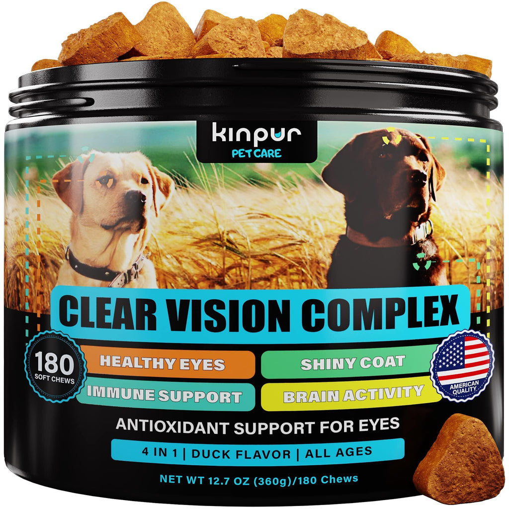 Brandywines Time dog eye vitamins supplement for tear stains, featuring duck flavor and eye care for dogs.
