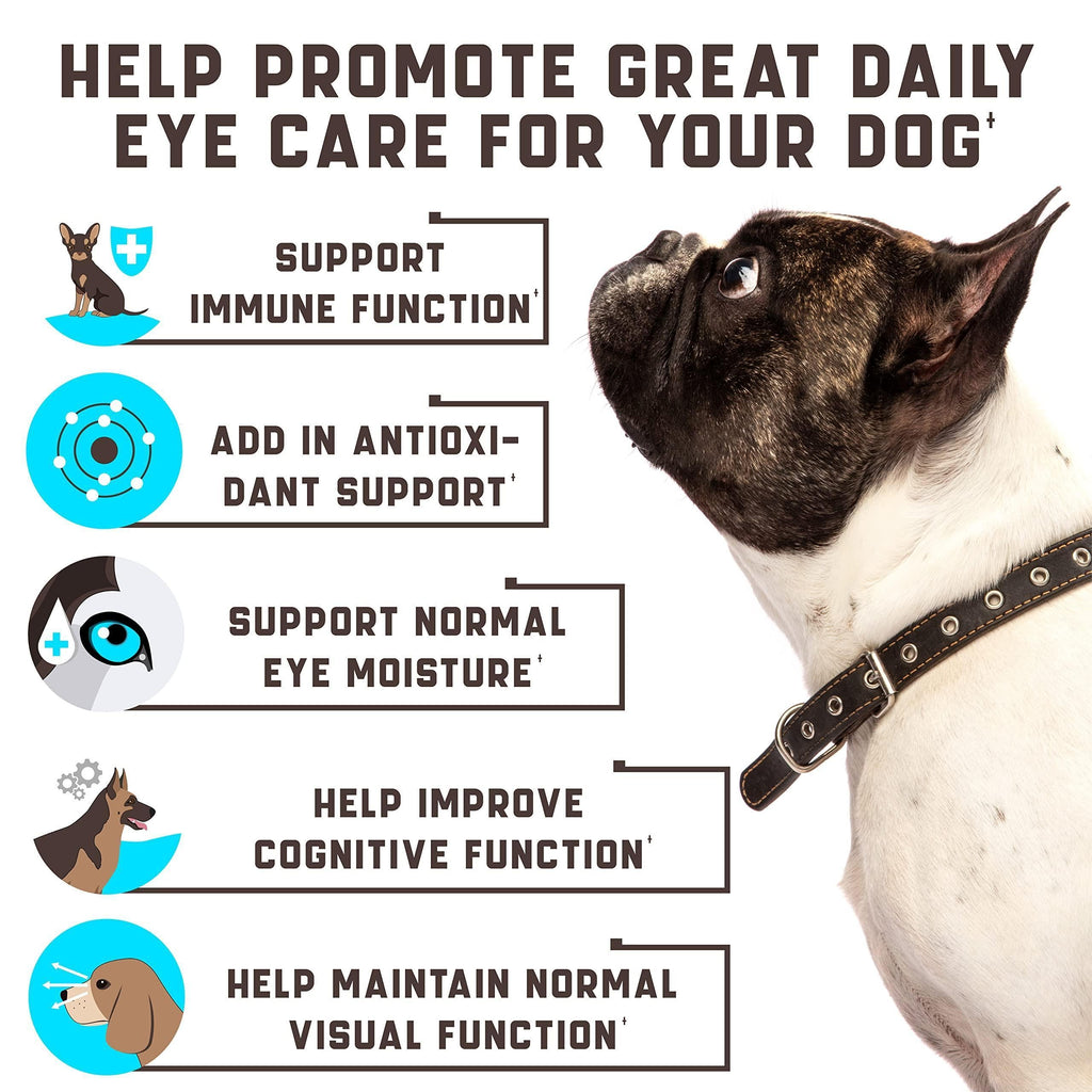 Brandywines Time dog eye vitamins supplement for tear stains, featuring duck flavor, designed to support canine eye health and care.