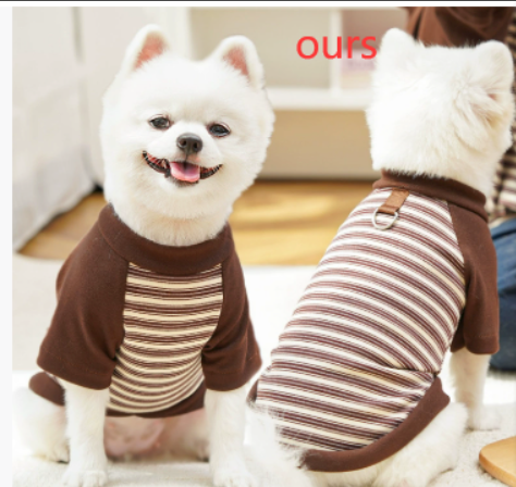 Lightweight summer pet apparel for small dogs by Brandywines Time, in brown, perfect for warm weather and outdoor walks.