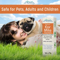 Brandywines Time natural pet ear mite treatment for dogs and cats, showing the bottle and applicator for ear mite removal and cleaning.