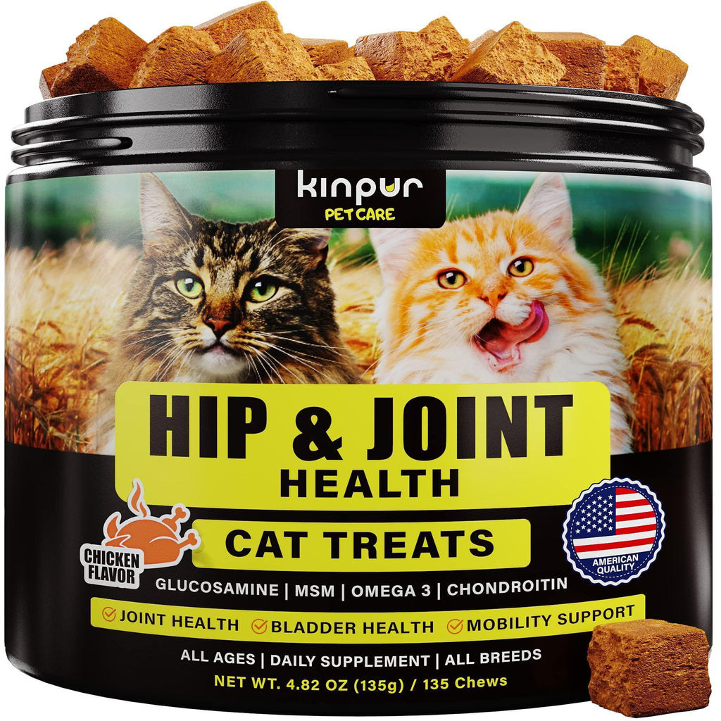 Natural cat glucosamine supplement from Brandywines Time, supporting joint health and mobility for cats.